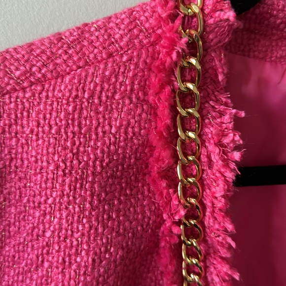 WD.NY cropped bright pink jacket size M - Picture 3 of 7